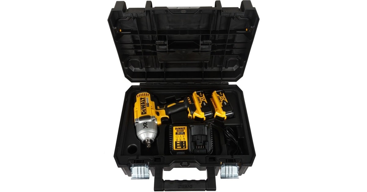 DEWALTAccu Slagmoersleutel DCF899P2 18V  (Geel/zwart, 2x Li-Ion accu 5.0Ah, in T STAK-Box II)