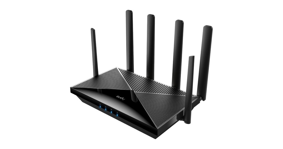 CudyAC1200 Wi-Fi 4G LTE-Cat6 Gigabit mesh router  (Zwart, Cudy Mesh, Cudy App, 2x nano SIM-slot)