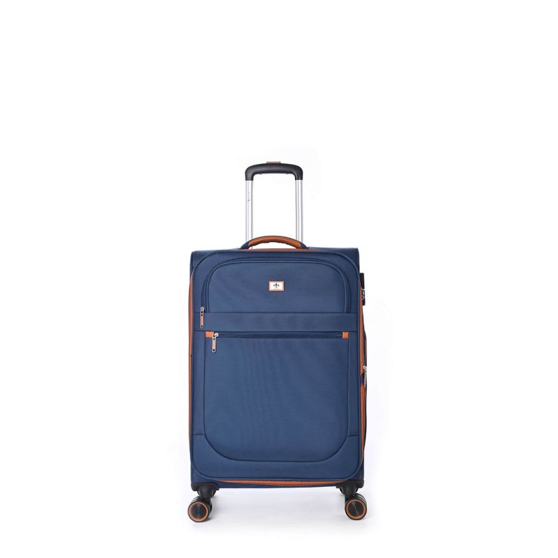Lot de 3 valises souples 345 Extensibles 55, 67 et 79 cm Bleu