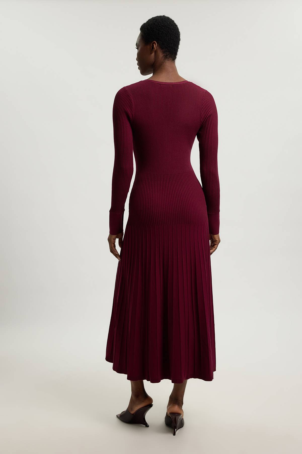 KarenMillen Robe Midi En Maille À Détails De Points Ajourés