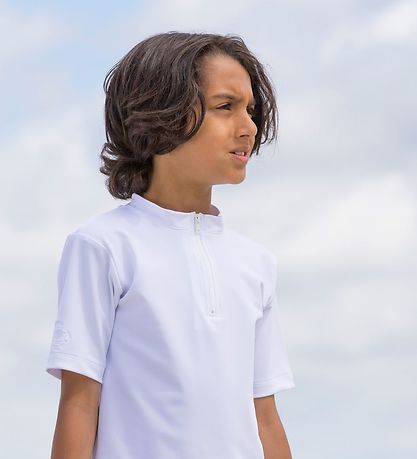 Petit Crabe Badeshirt - Max - UV50+ - Weiß