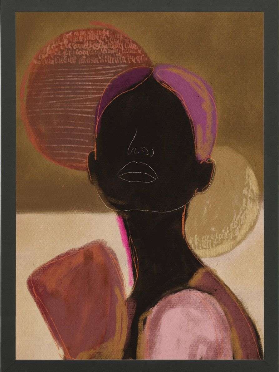 Art Print Silhouette Lady