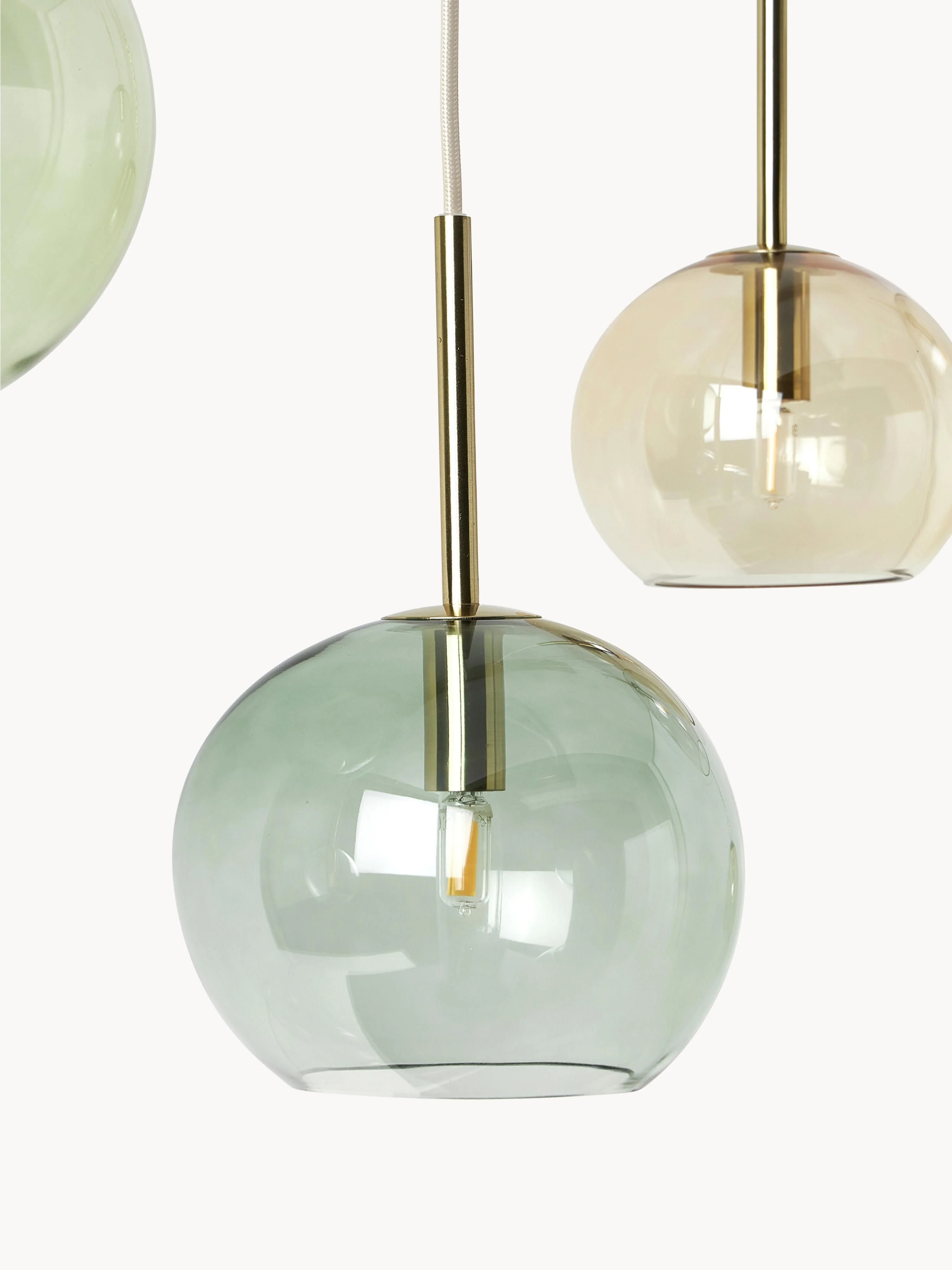 Grote hanglamp met glazen bollen Raquel
