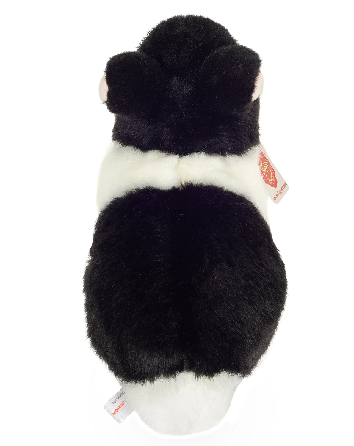 Kuscheltier HASE (23 cm) in schwarz/weiß