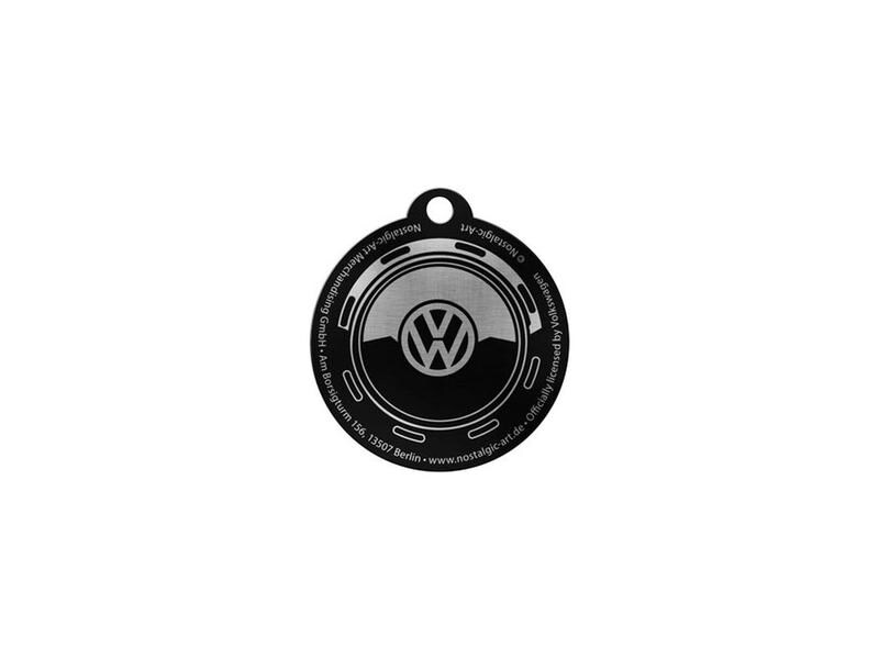 Nostalgic Art Schlüsselanhänger VW Rad Ø 4 cm, 1 Stück, Bla Anhänger mit VW Logo