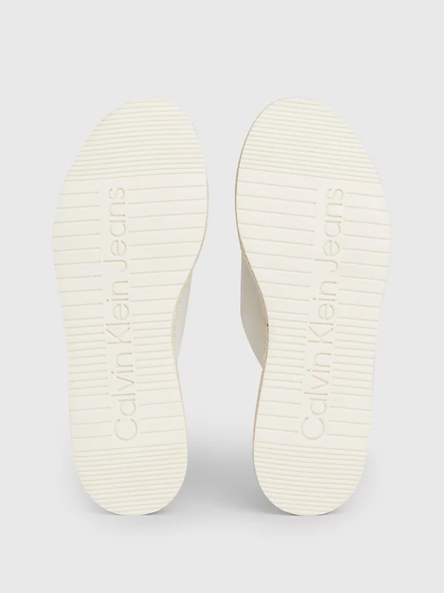 Sandálias espadrille com plataforma