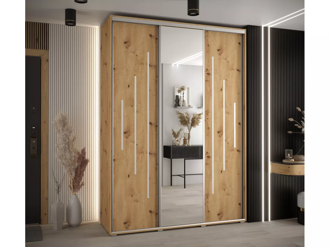 ARMOIRE DAVOS 13 À PORTES COULISSANTES 235,2/190/60 3 portes