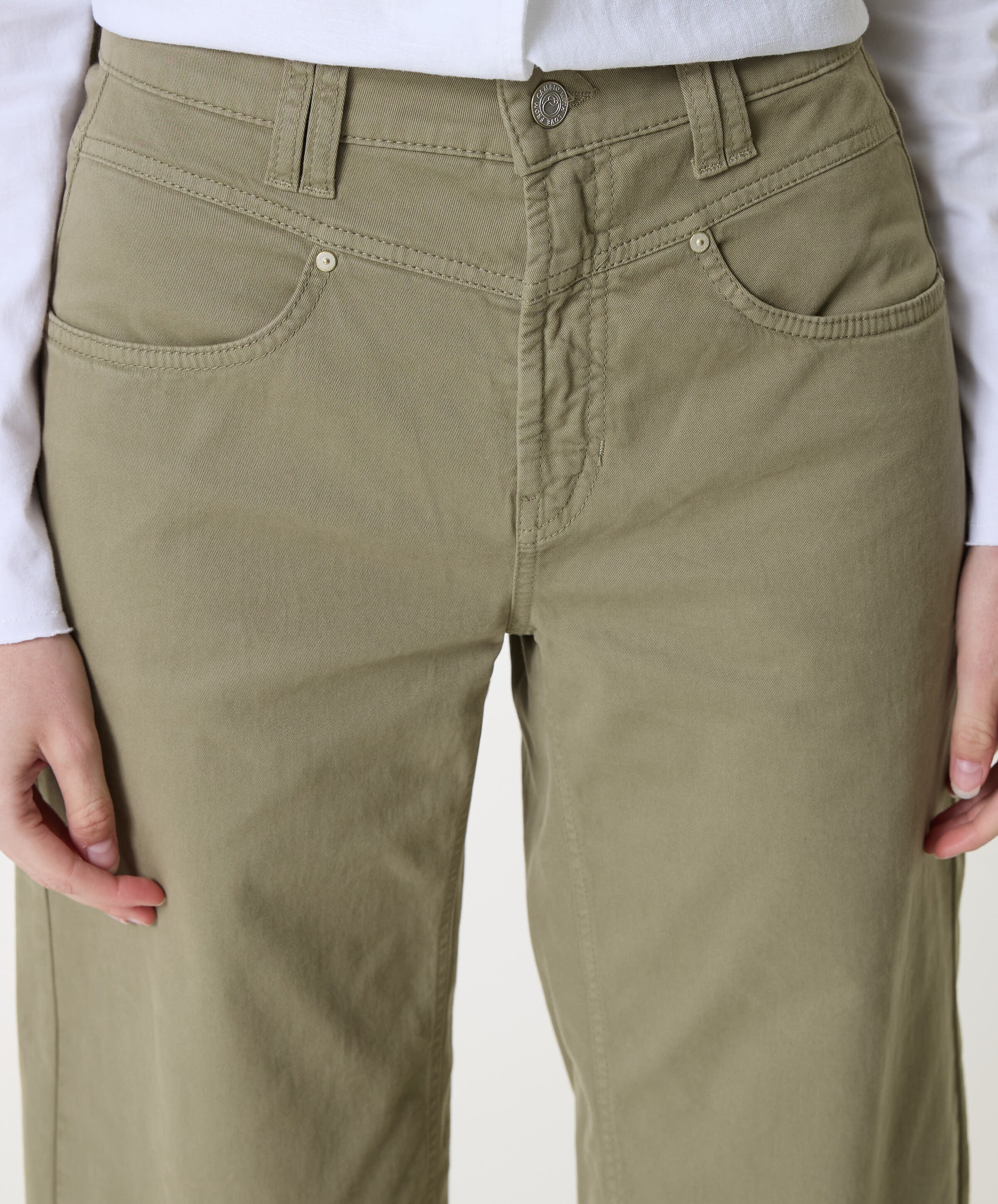 Cambio Odele dames broek groen