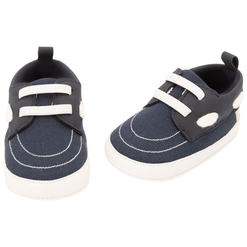 Baskets basses style bateau pour bébé garçon - Bleu marine