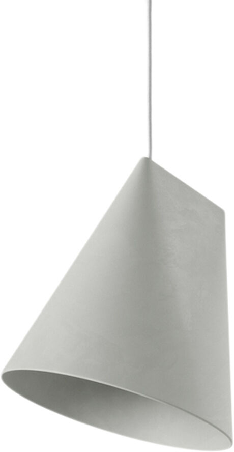 Moebe Ceramic Pendant, Wide Light grey
