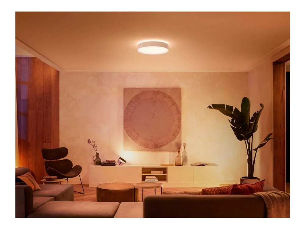 Philips Hue White ambiance Enrave Large - Loftslampe - LED - 33.5 W - klasse F - varmt til køligt hvidt lys - 2200-6500 K - hvid