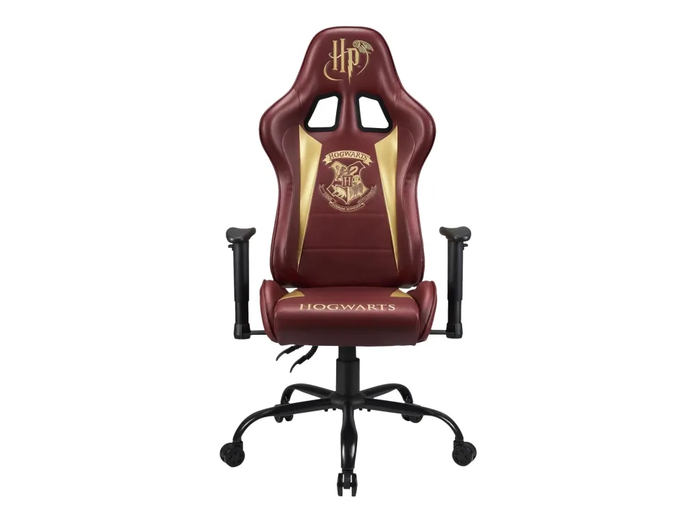 SuBsonic Harry Potter Hogwarts - Spillestol - ergonomisk - armstøtter - T-formet - vippe - drejeled - syntetisk læder, stålramme