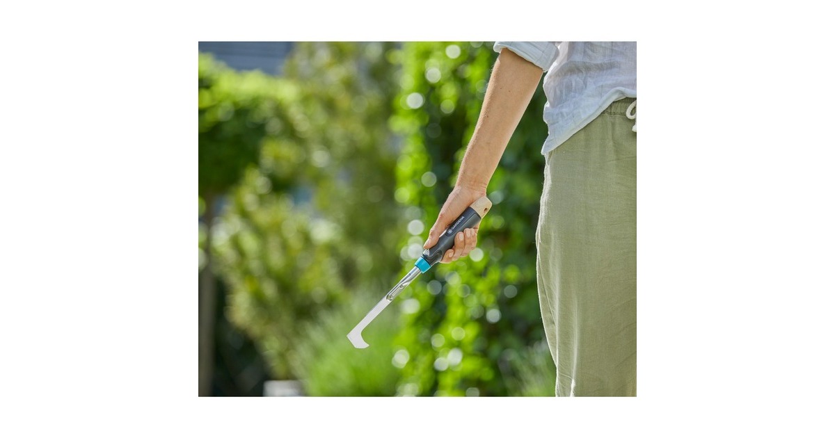 GARDENAEcoLine Onkruidsteker voor de Patio voegenkrabber  (Zwart/turquoise, 17704-20)