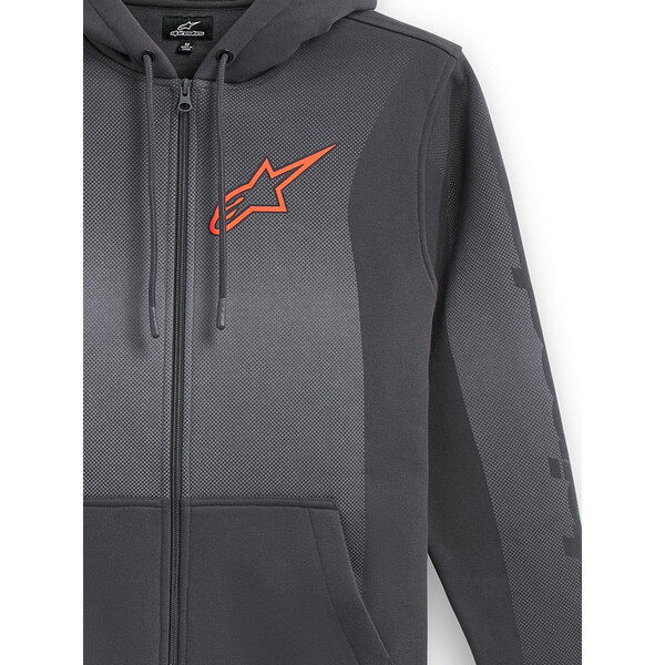Alpinestars - Sweat zippé à capuche Arising Gris / Gris Foncé