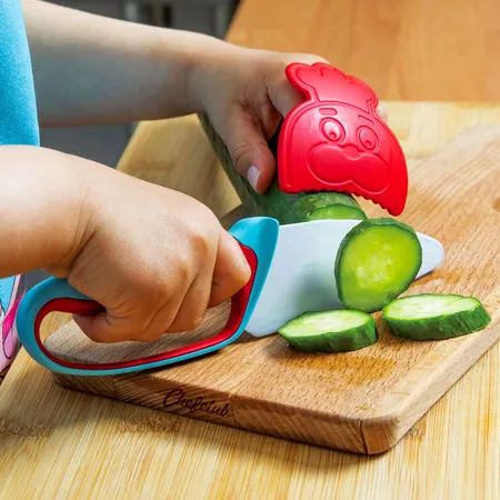 Chefclub Messer für Kinder Blau & Rot