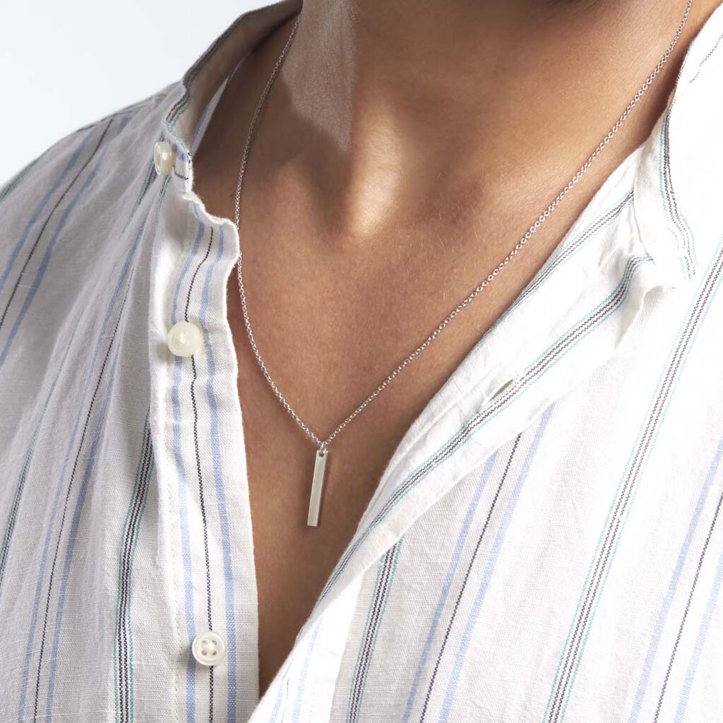 Collier Argent Blanc Fedor