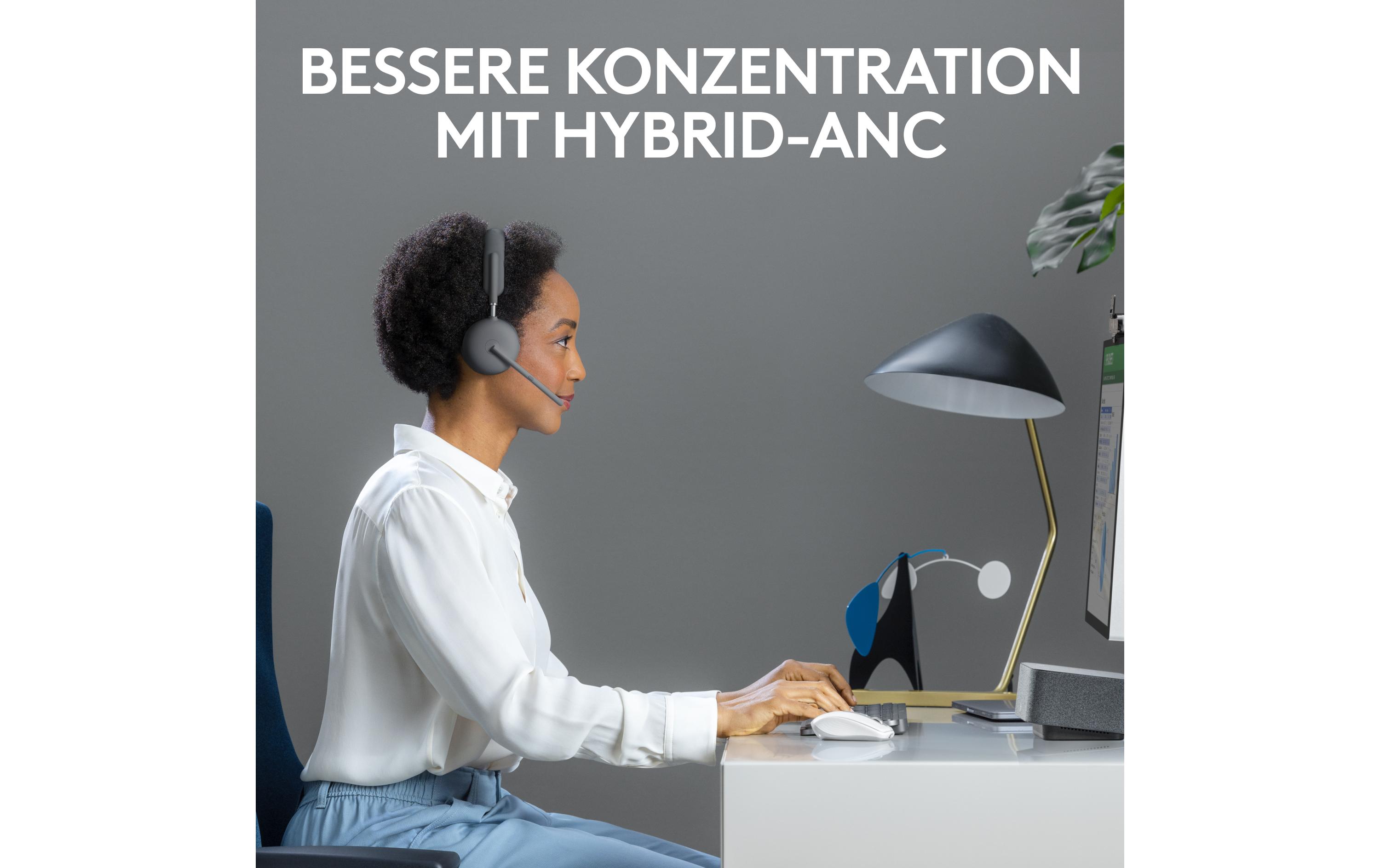 Zone Wireless 2 Teams<br>KI-gesteuertes Headset für geräuschlose Zwei-Wege-Gespräche.