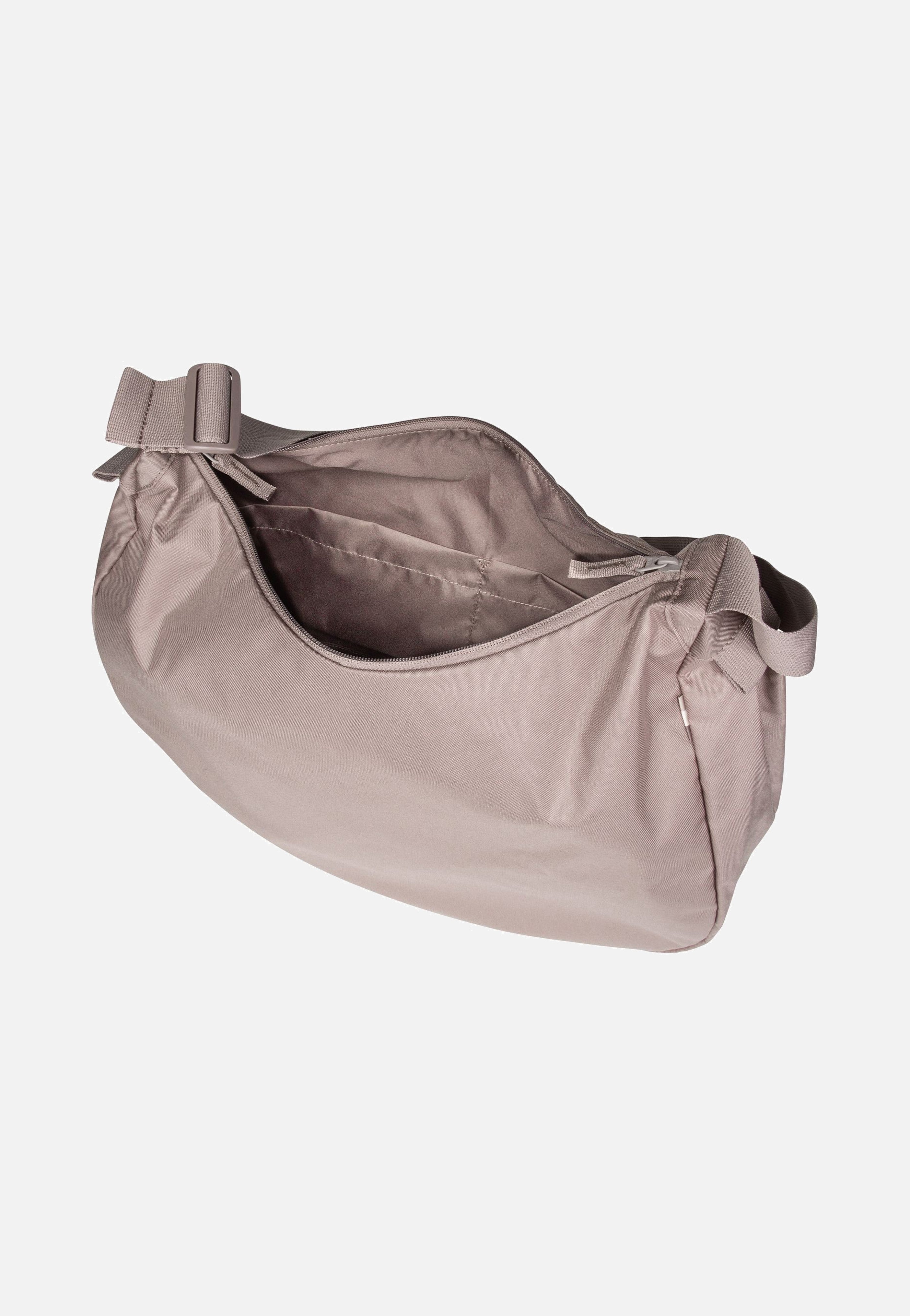Curved Bag Monochrome Oyster - Hobo Bag