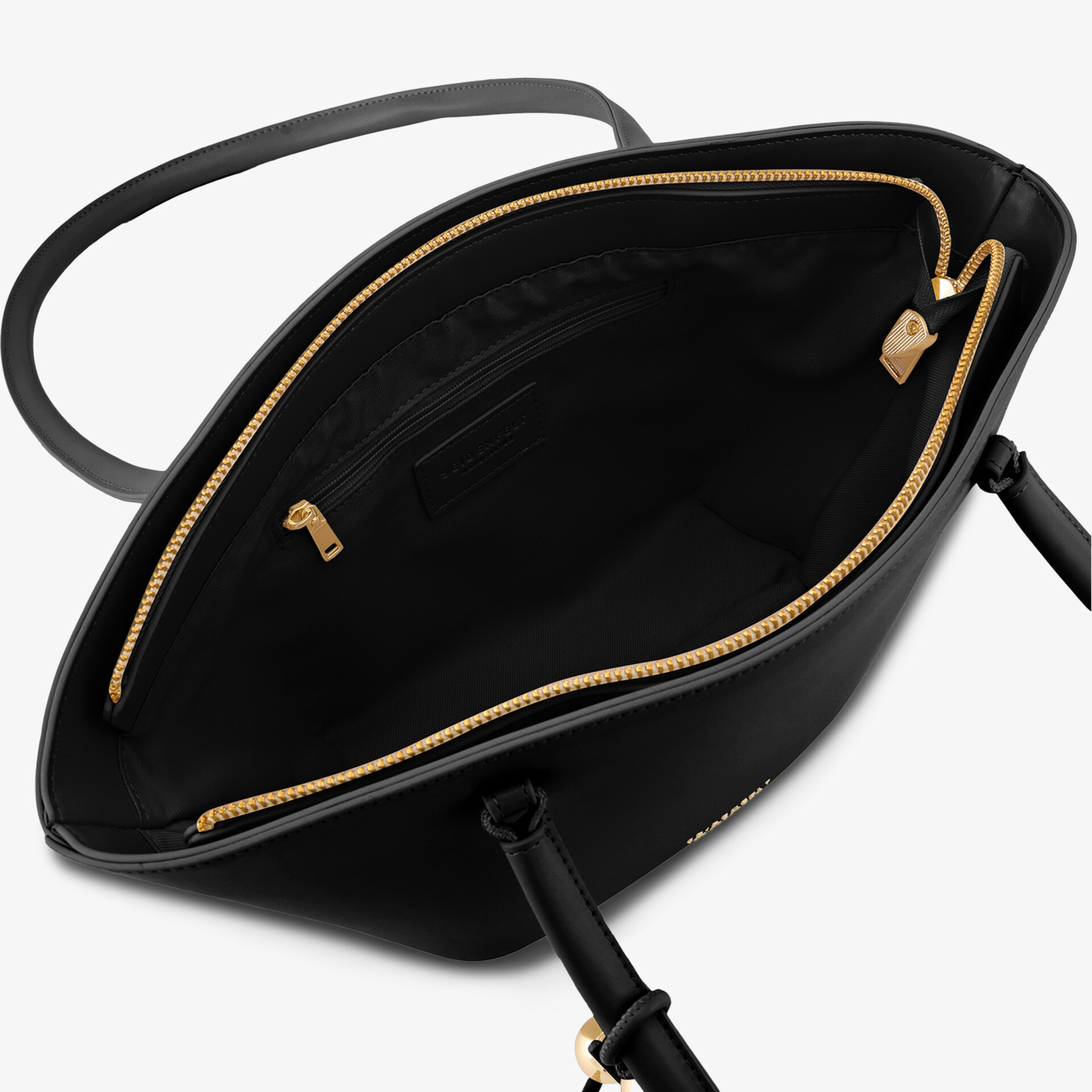 SEIDENFELT Damen Handtasche schwarz