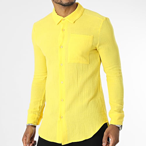 Chemise Manches Longues Jaune