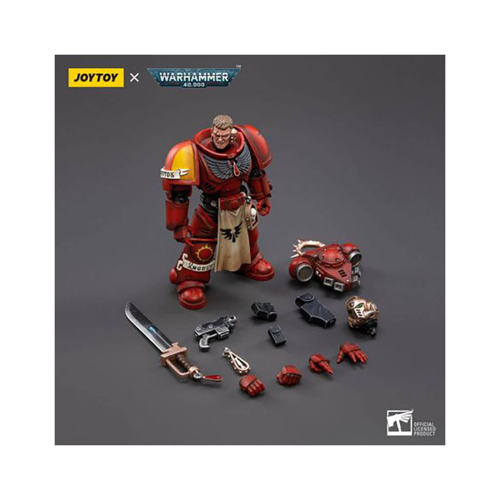 W40K - Figurine Joy Toy : Blood Angels Primaris Lieutenant Tolmeron