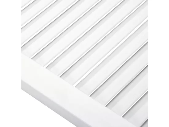 Porte d'armoire à persiennes blanc 99,3x59,4 cm pin massif