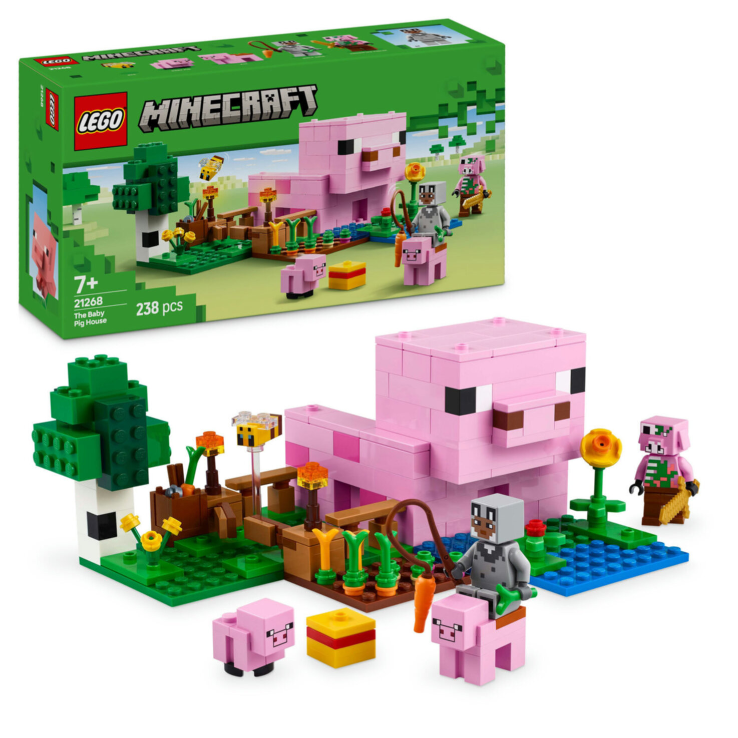 LEGO® Minecraft 21268 Das Babyschwein-Haus ab 7 Jahren