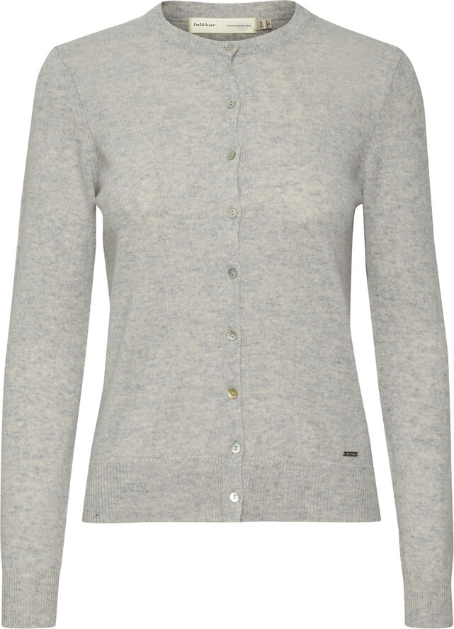 InWear LukkaIW Cardigan Premium - 100% Cashmere New light grey melange