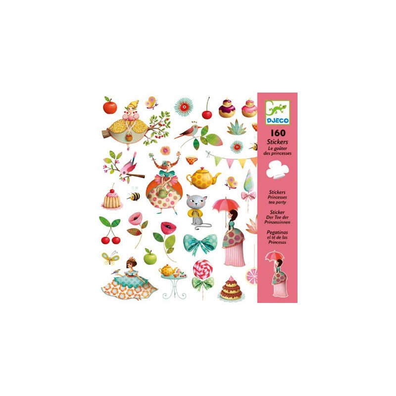 160 Stickers - Le thé des princesses