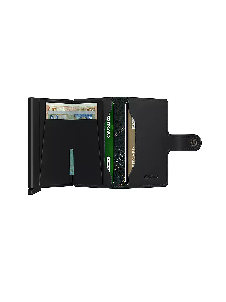 SECRID Geldbörse - Miniwallet Linea Mini Orange schwarz