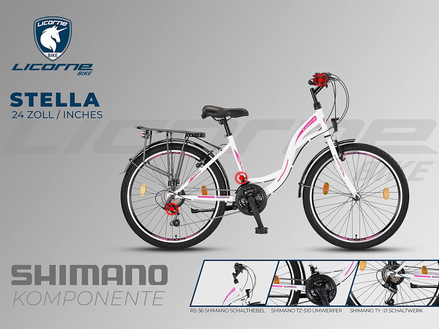 Bicicleta urbana premium Licorne Bike Stella