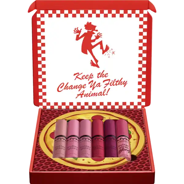 Lipgloss-Set Home Alone Butter Gloss Shade  ,,Little Nero's Pizza'' pink / red
