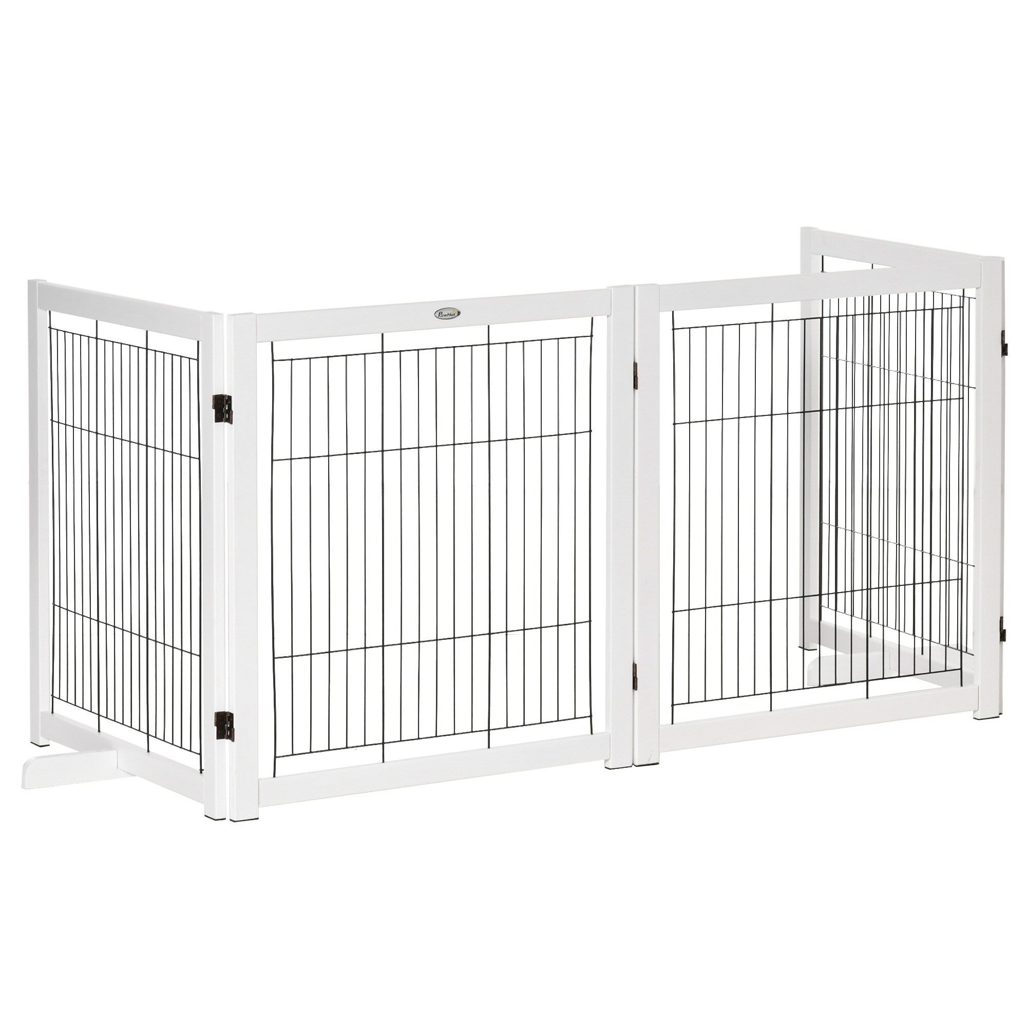 PawHut Absperrgitter mit Faltsystem bunt 305L x 35,5B x 82H cm