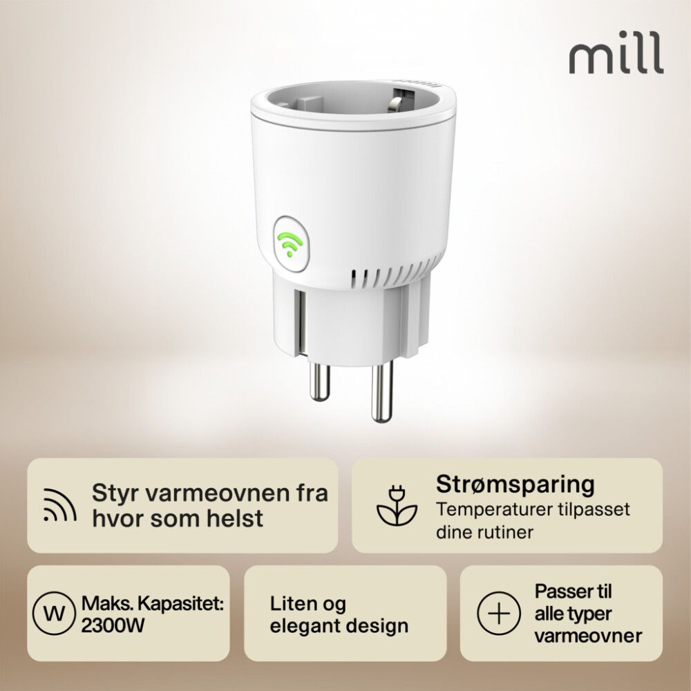 STIKKONTAKTMILL SMART WIFI