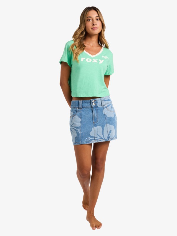 Always Lucky T-shirt court Vert Femme