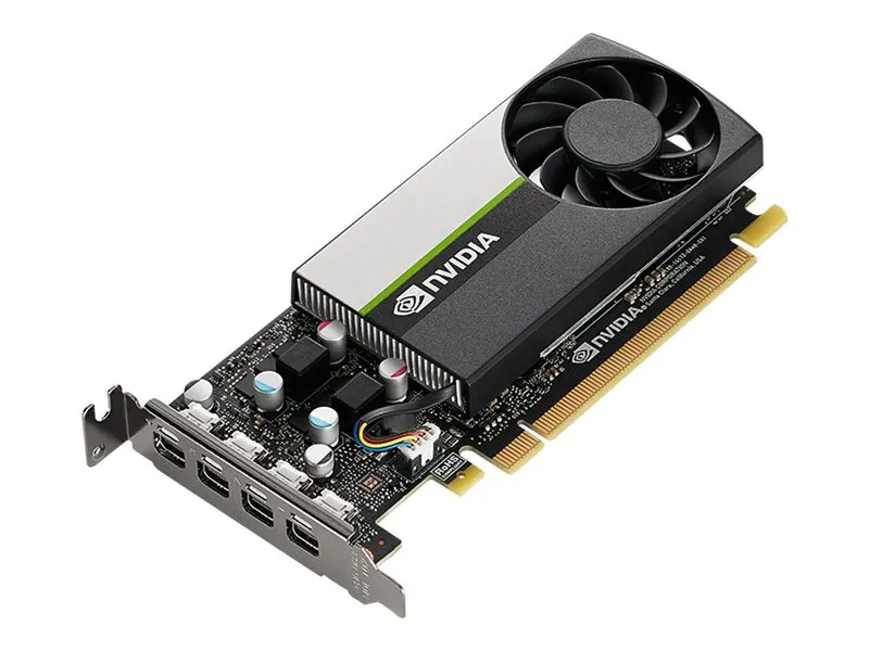 NVIDIA T1000 - Grafikkort - T1000 - 4 GB GDDR6 - PCIe 3.0 x16 lavprofil - 4 x Mini DisplayPort