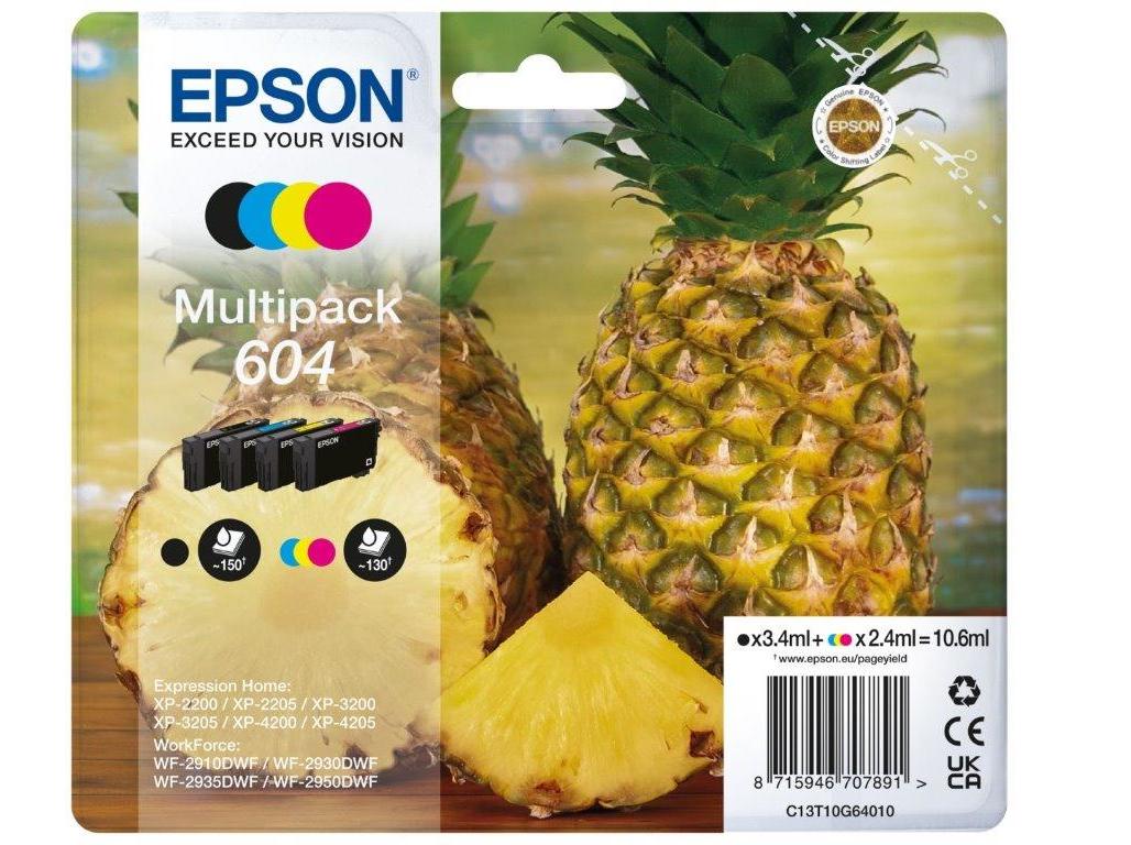 TINTEIRO ORIGINAL EPSON MULTIPACK 4-COLOURS 604