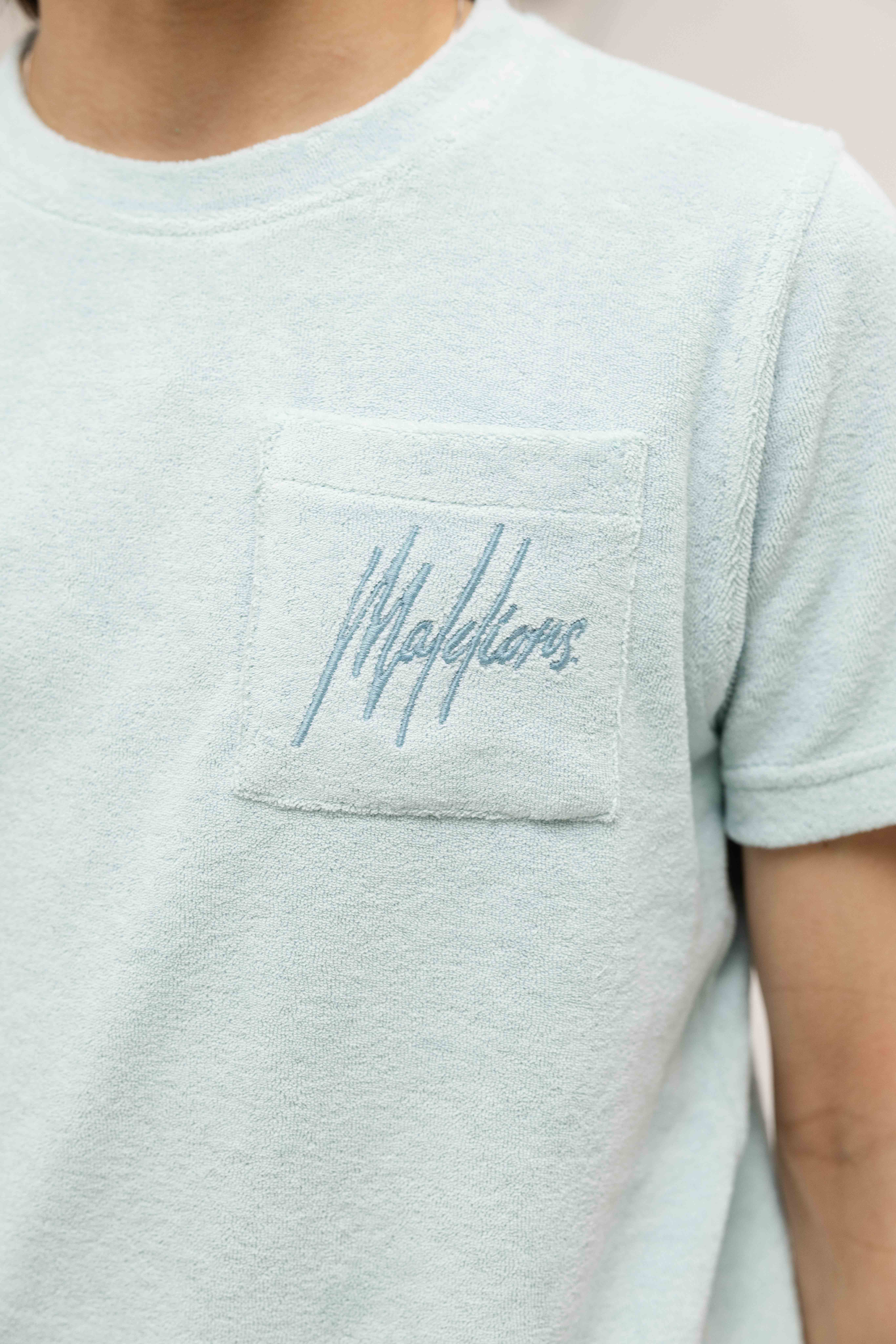 Malelions Signature Towelling Zomerset Kids Lichtblauw