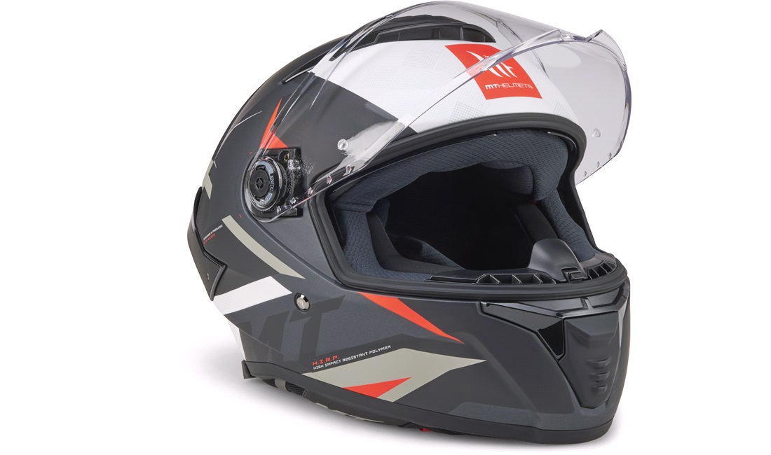 Styrthjelm fullface MT Thunder 4 SV Exeo B5 mat antracit/rød str. XL