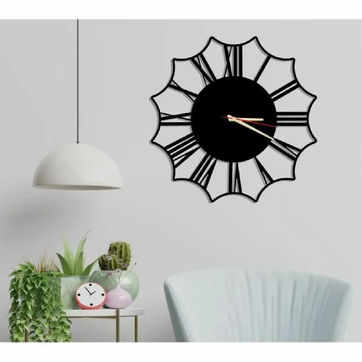 Dekory Florya Black Horloge
