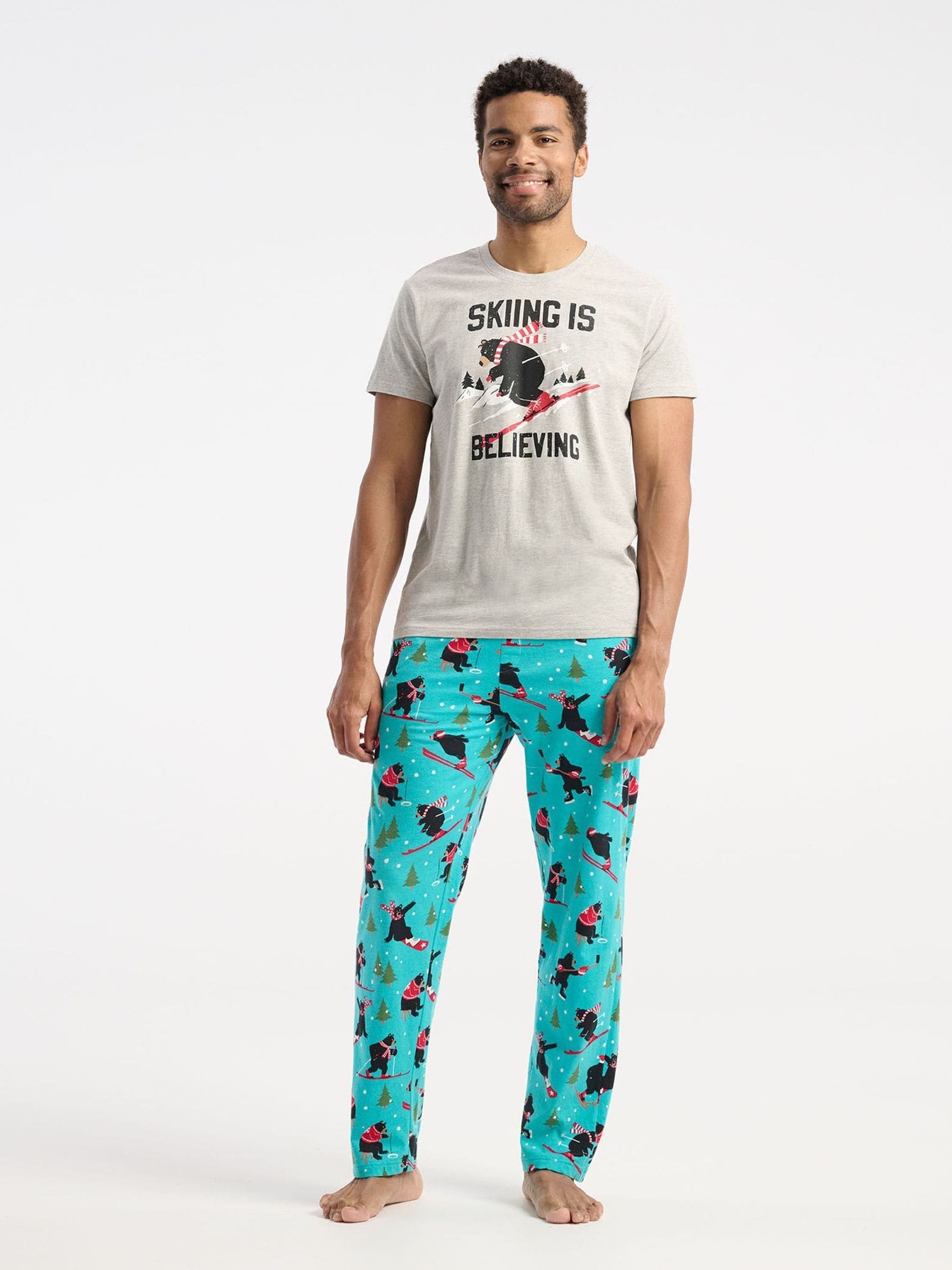 Hatley Blue Wild Winter Sports Pyjama Bottoms