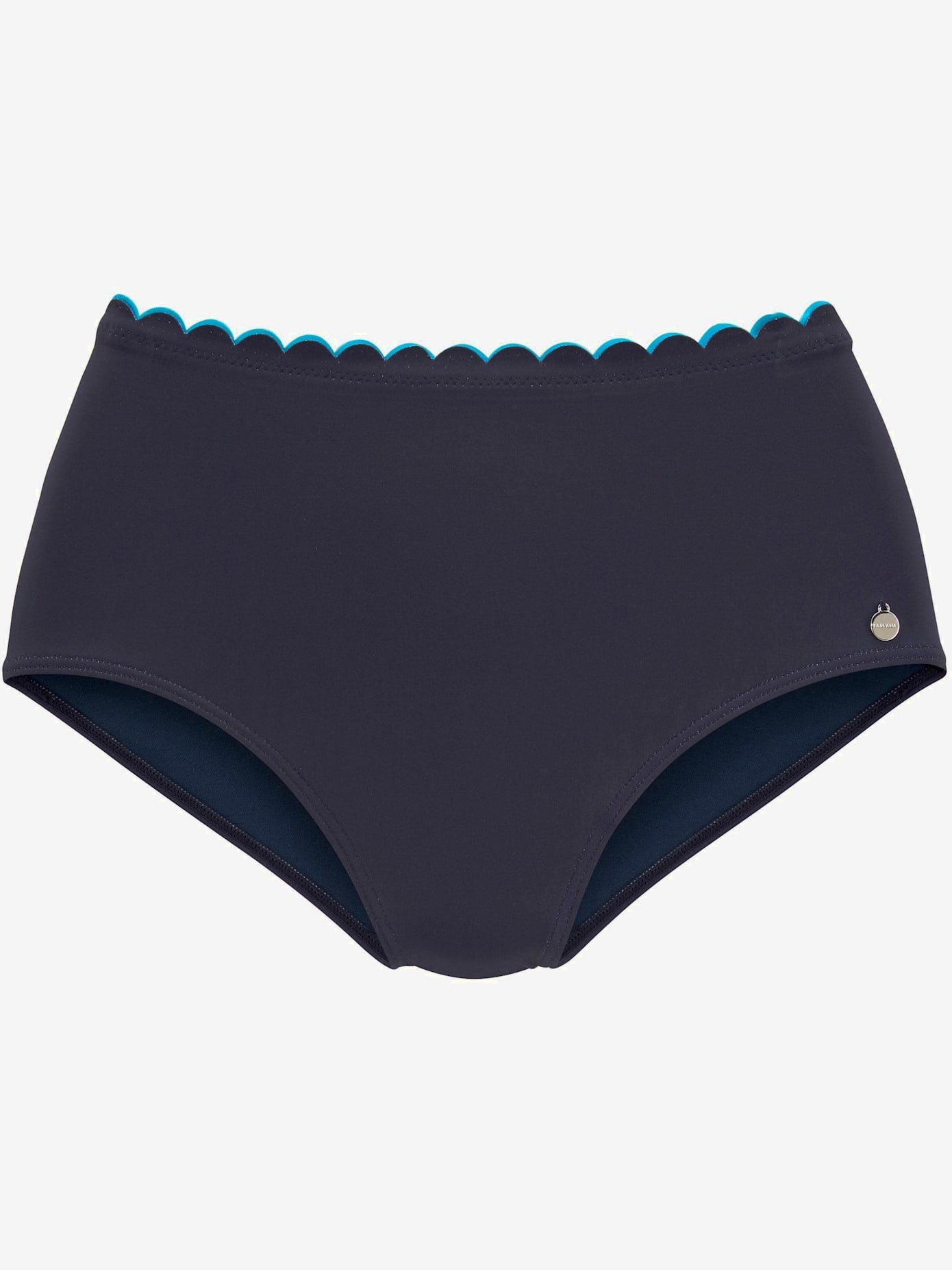 Bas de maillot de bain taille haute double bordure cocotte