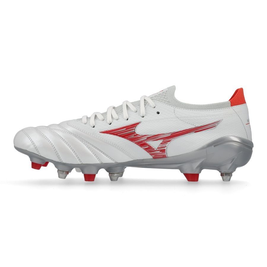Mizuno Morelia Neo IV Beta Made in Japan SG Charge - Blanc/Radiant Red