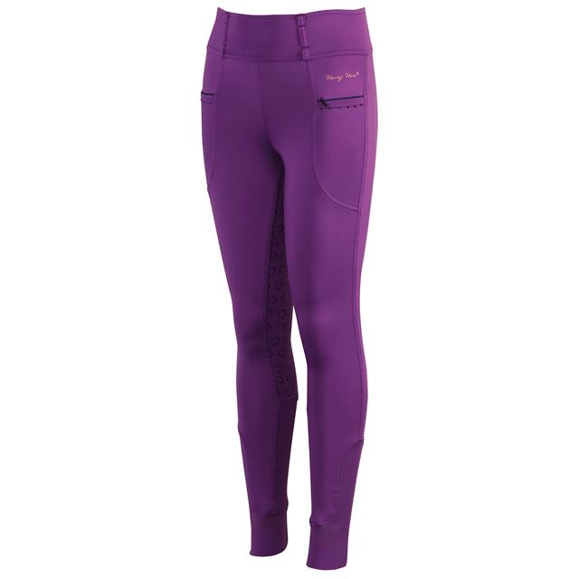 Paardrijlegging Harry's Horse LouLou Bo Full Grip Kids Paars