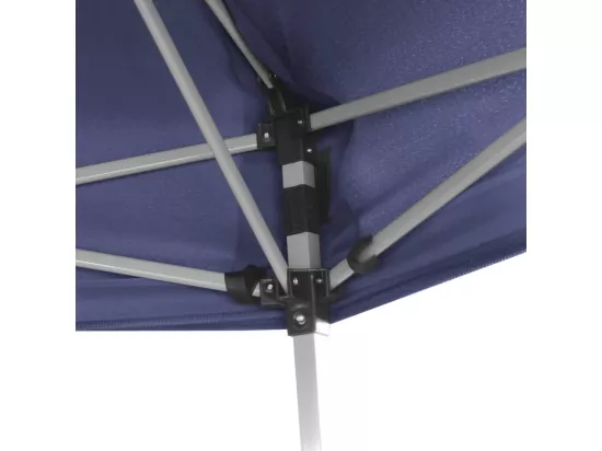 Chapiteau hexagonal avec 6 parois latérales 3,6x3,1m Bleu foncé