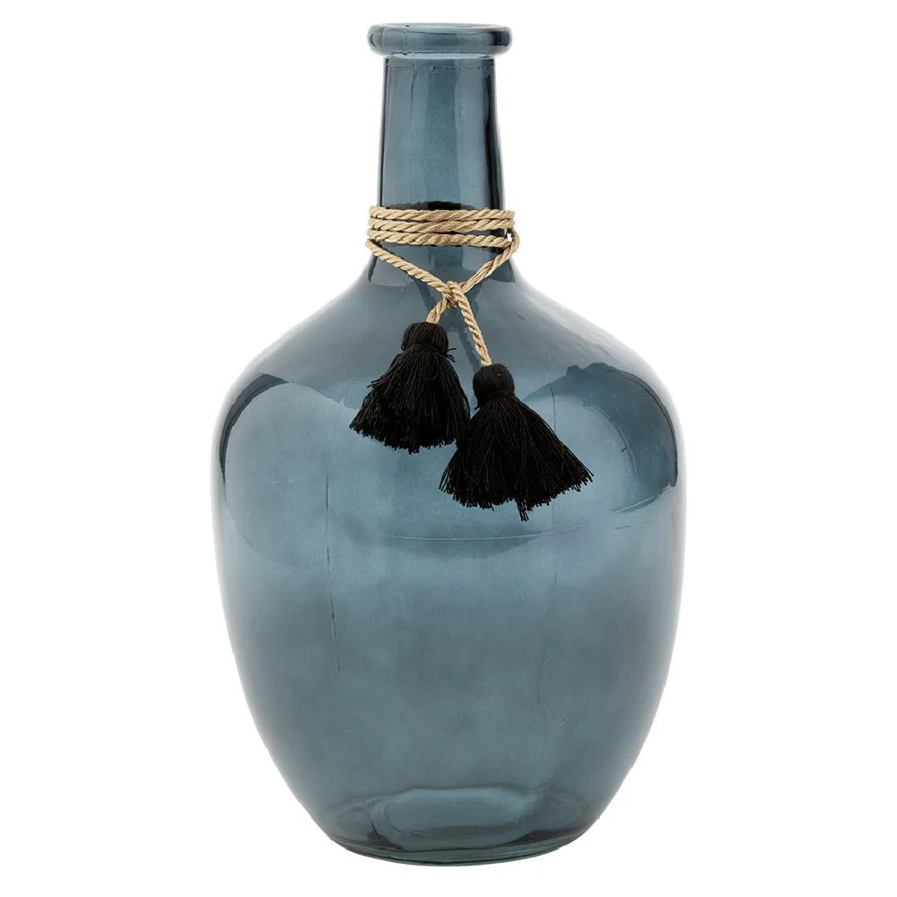 Vase Dame jeanne verre teinté H.30,5 cm