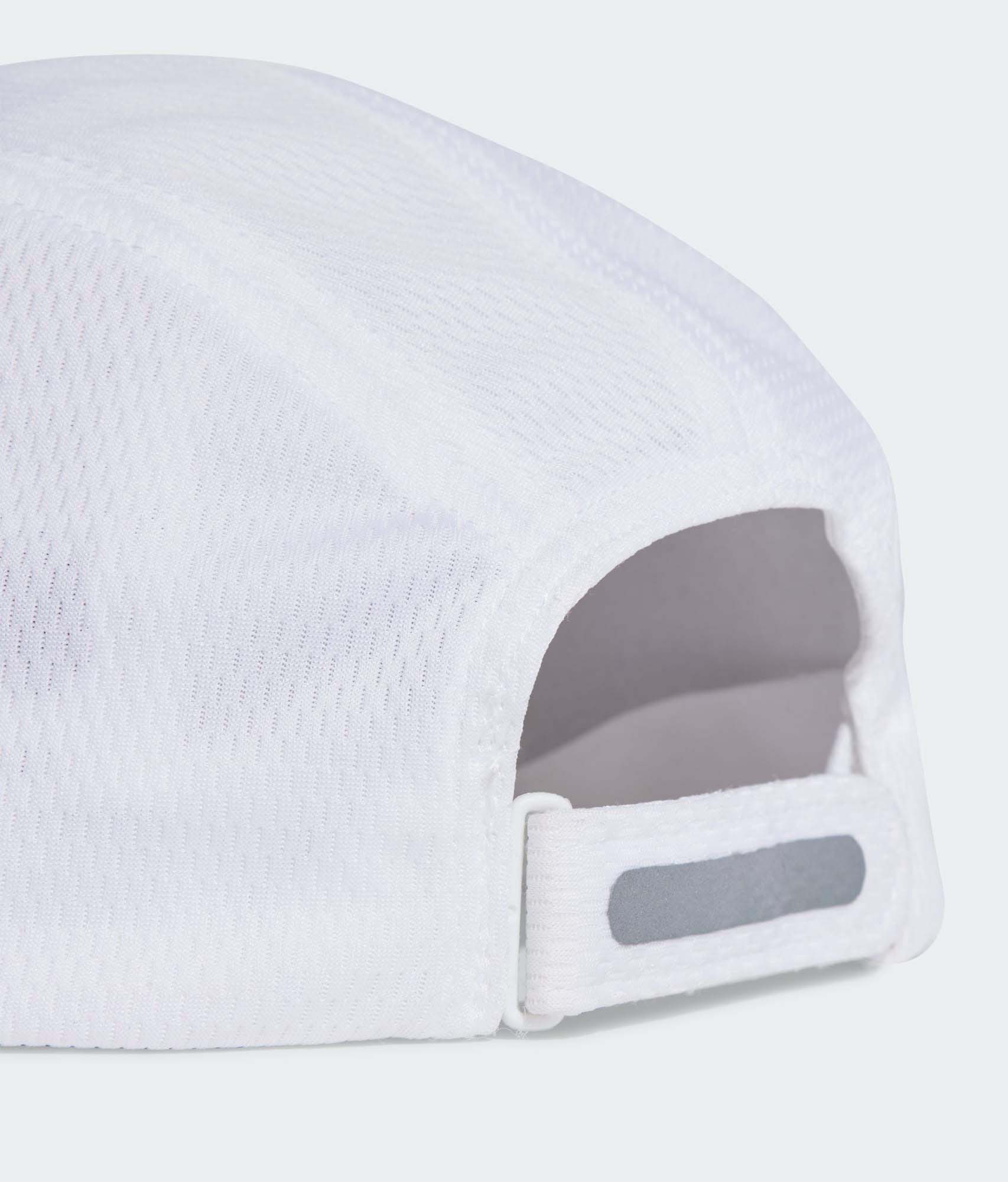 Running AEROREADY Four-Panel Mesh Caps White/Reflective Silver