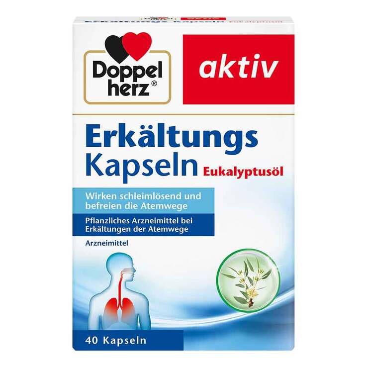 Doppelherz Erkältungskapseln Eukalyptusöl, 40 St