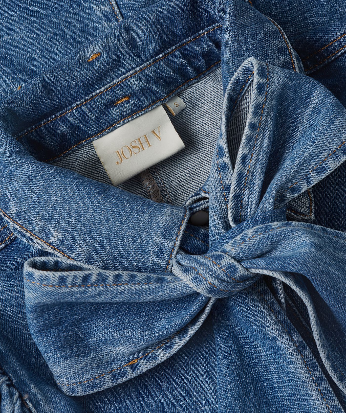 JV-SILA regular fit denim blouse - blue denim