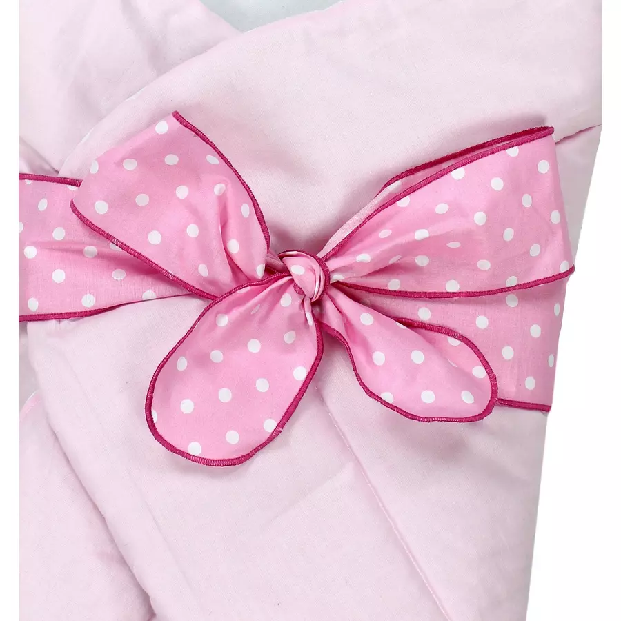 TupTam Unisex Baby Einschlagdecke mit Schleife rosa